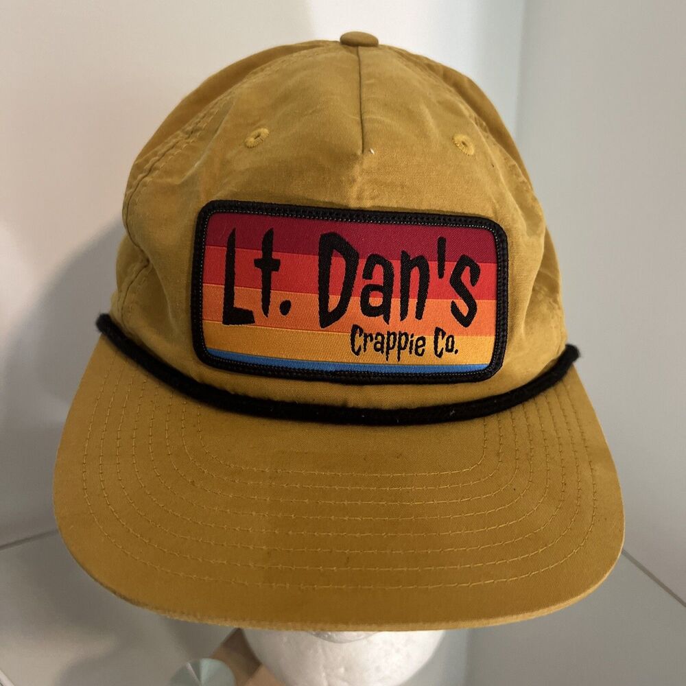 Lt Dan's Crappie Co Fishing Snapback Hat Cap Texas USA